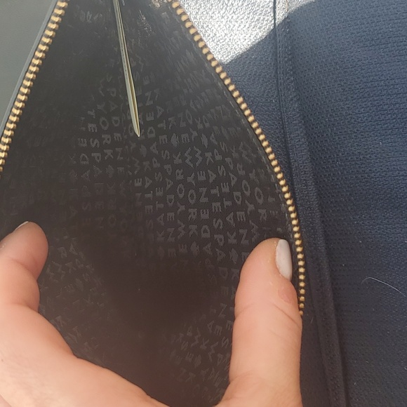 Kate Spade Black Pebbled Leather Bifold Wallet - Picture 10 of 11